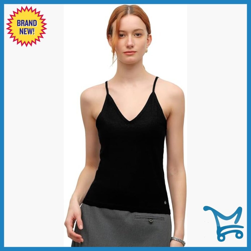 Luxury Cashmere Silk Camisole Sleeveless Spaghetti Strap Top